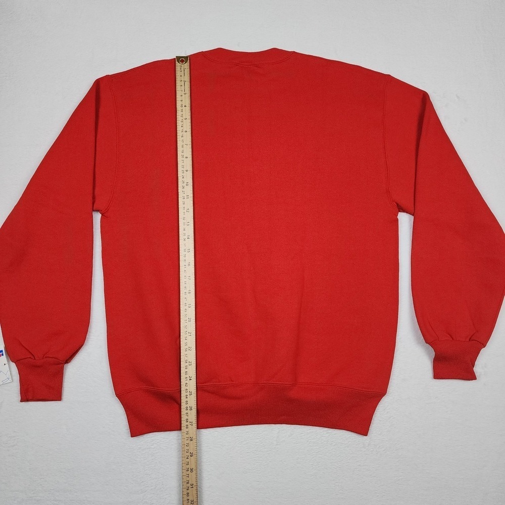 Vintage Russell Sweatshirt Mens Large Red Athletic Resolution Trust NWT USA - Picture 7 of 10